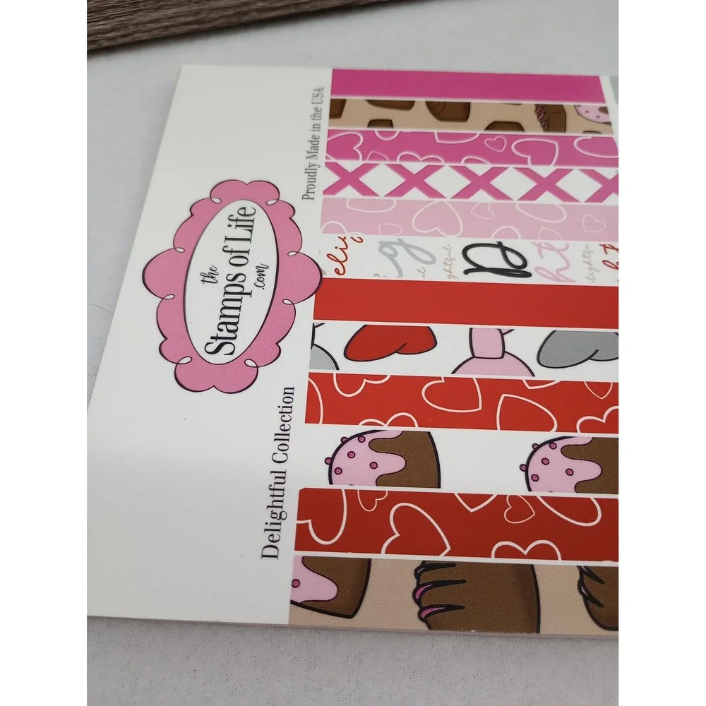 Stamps of Life Paper Pad Crafting 6x9 Multicolor Delightful Collection 24 Sheets